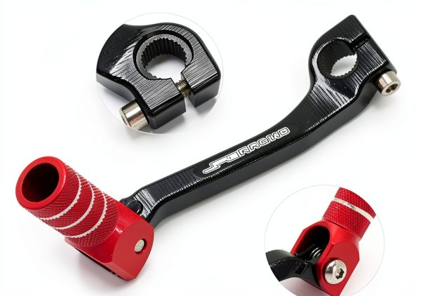 USTPO Red Aluminum Motorcycle Gear Shifter Lever-1